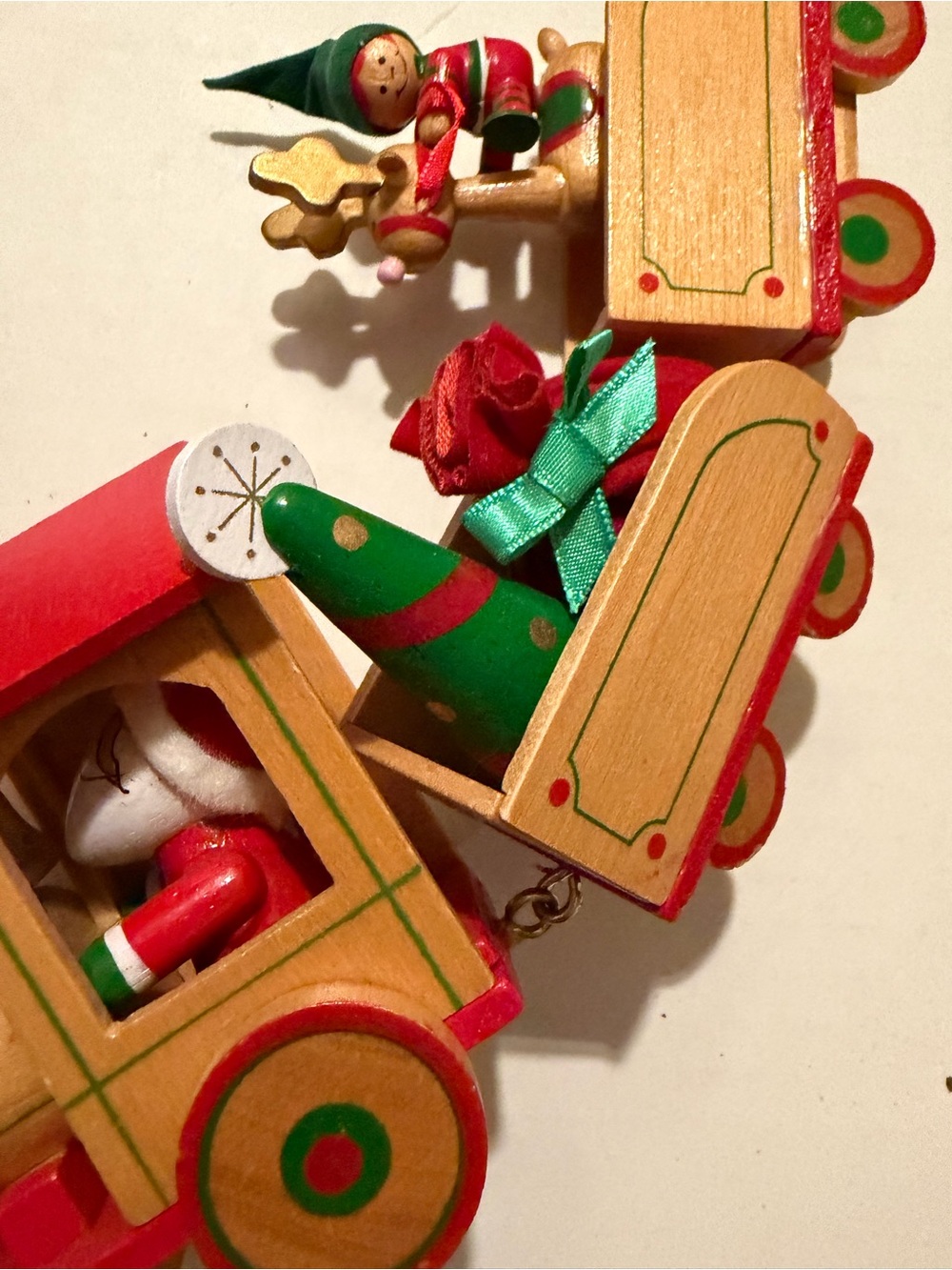 VTG R. Dakin & Co. Wooden Train Set Holiday Decor